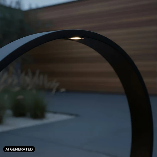 Lucide JEREL - Bollard light - Ø 40 cm - LED - 1x5W 3000K - IP54 - Black - AI 1
